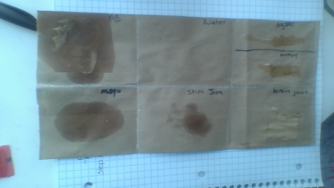 Grease Spot Test In Biology